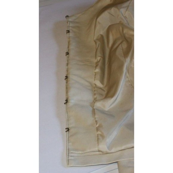 Revue Faux Leather Women's Short Waist Jacket Frills and Studded Ivory XL - Picture 6 of 10